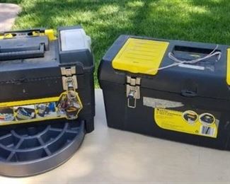 2 Stanley tool boxes