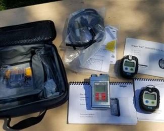 Drager Pac III Gas Monitor Set with Case