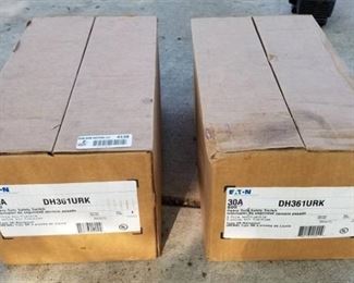 2 N.I.B. Eaton Heavy Duty Safety Switch Boxes