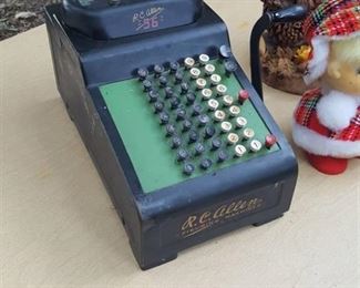 RC Allen adding machine and other home decor