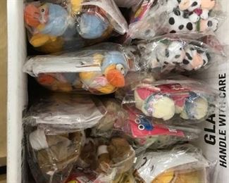 10 dozen assorted stuffed animal keychains