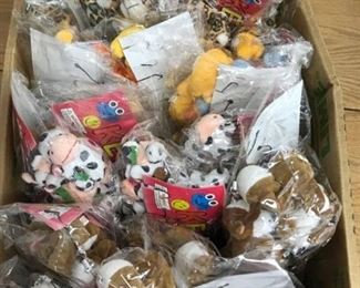 16 dozen assorted stuffed animal keychains