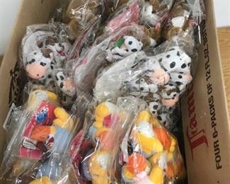 12 dozen assorted stuffed animal keychains
