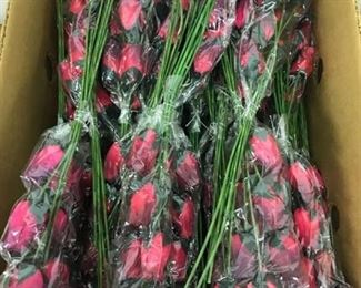 40 red artificial floral bouquets