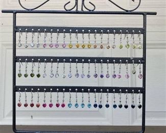 earring display with 30 pairs