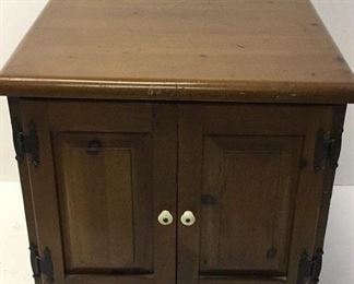 end table with doors