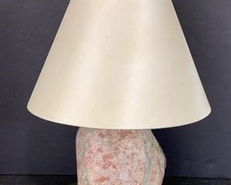 stone table lamp very heavy