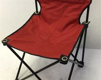 portable folding red chair