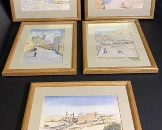 landscape framed picture set