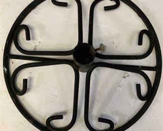 wrought iron patio umbrella holder