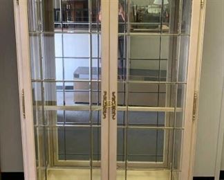 lighted curio cabinet display case