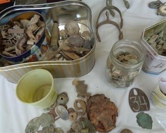 Many Civil War Relics, dug items from Richmond area