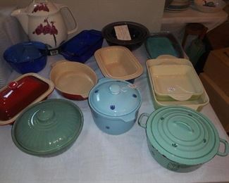 VARIOUS COLLECTIBLE CASSEROLES