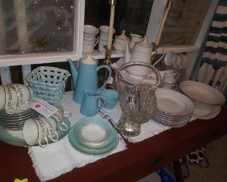 COLLECTIBLE CHINA,  "CLASSIC ELEGANCE" BY THE CELLAR, HOMER LAUGHLIN, MORE