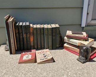 Old Books, Pogo Papers Cartoons, Spanish Armada Book Ends