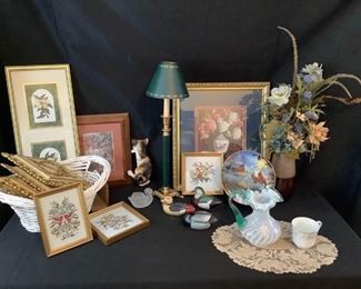 Home Decor Victorian Floral Animal Accents