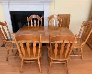 Oak Table and Chairs