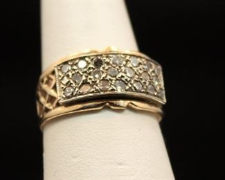 10K Gold and Diamond Ring
