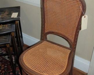 Cane side chairs