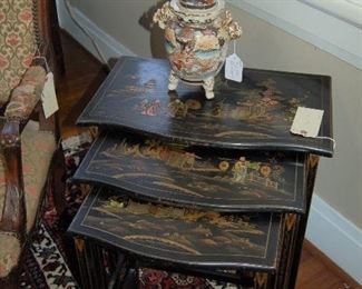 Stackable Oriental tables 