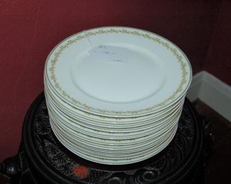 One dozen Haviland plates 