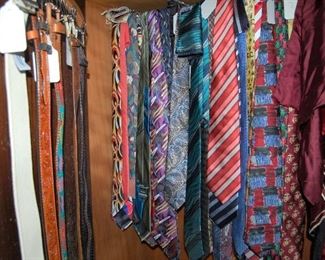 Men's ties and belts