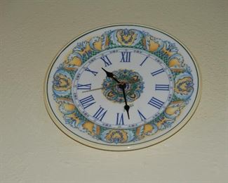 Pottery wall clock 
