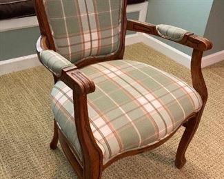 Pair of Green Plaid chairs