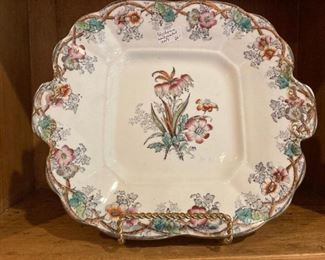 Polychrome handpainted plate from1880's
