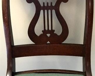 A closer view of the chair.
