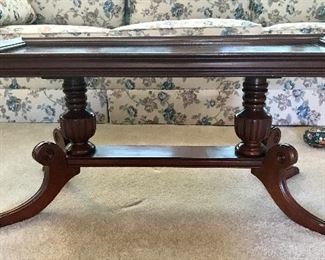 Vintage Mahogany low style coffee table. Solid wood. Great condition.