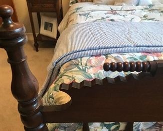 Another view of the spindle work.