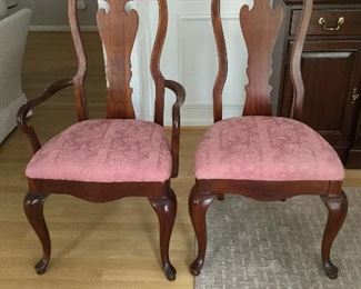 CLOSE UP OF DINING CHAIRS