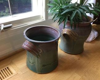 LARGE POTTERY PLANTERS