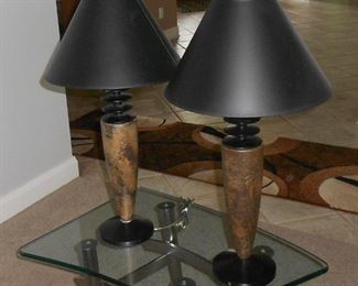 Pair Modern Table Lamps
