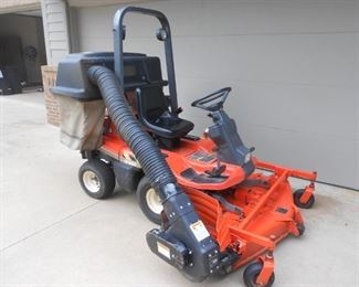 Kubota Tractor and Bag Catcher