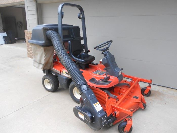 Kubota Tractor and Bag Catcher