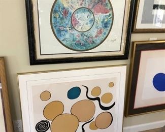 Marc Chagall large signed and numbered framed Lithograph 