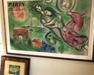Marc Chagall Romeo and Juliet art  Poster Paris 