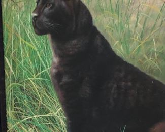 Black Panther oil on Canvas 