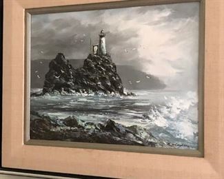 Lighthouse painting       Sold