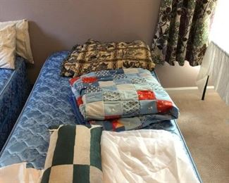 Beds sold still have bedding and other linens