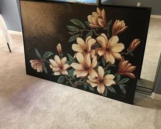 Large floral painting