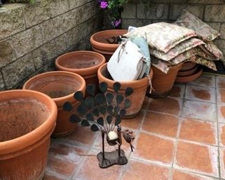 garden art and pottery  Sold only 3 pots left