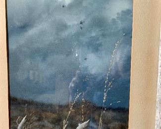 Original Watercolor painted and framed by Herb Jones.  The Shifting Winds