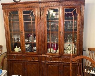 Thomasville two separate china cabinets/bookshelves