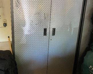 Metal garage cabinet