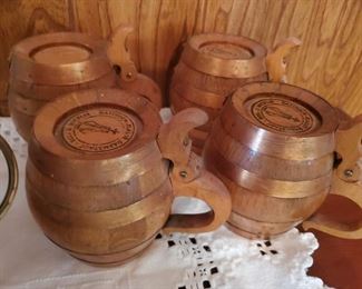 German wooden mugs