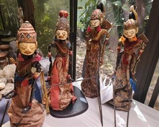 These are amazing puppets-all original from Indonesia-