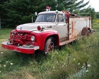 50's ford fire truck partial restoration